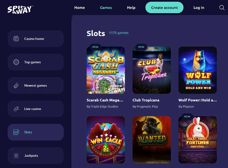 SpinAway Casino Game Collection